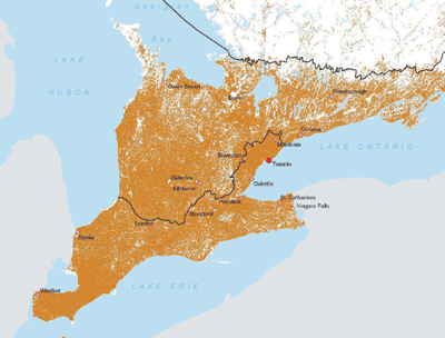 Conversion of Habitat in Southern Ontario